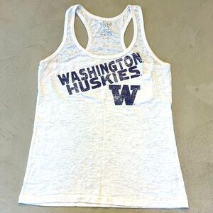 BLUE 84 UW Washington Huskies‎ Burnout Tank, White, S